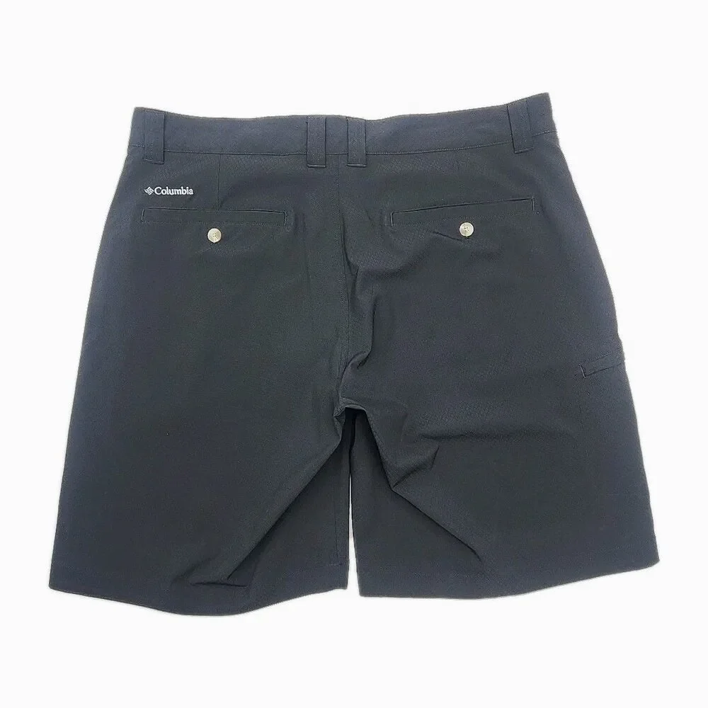 Columbia Shorts Men Sz 38 Black Textured 9.5